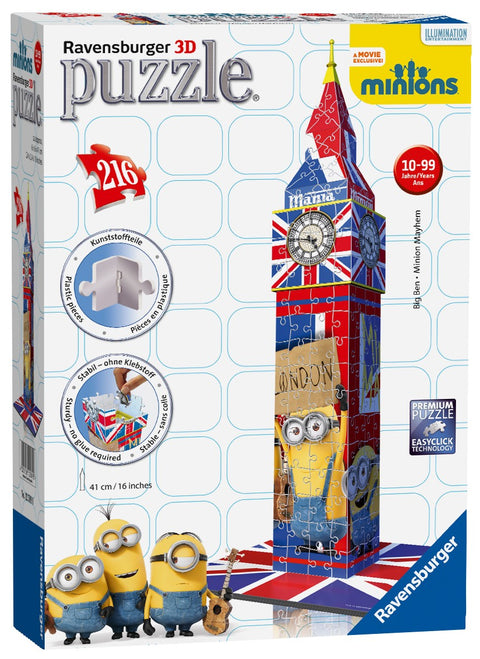 Ravensburger dėlionė "3D Puzzle Big Ben - Minion Mayhem"