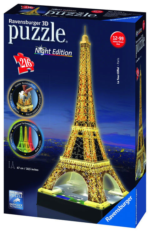 Ravensburger dėlionė "3D Puzzle Eiffel Tower. Night Edition"