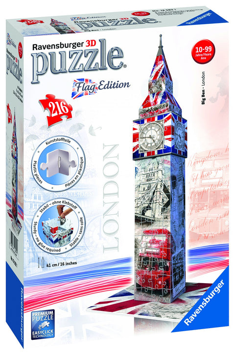 Ravensburger dėlionė "3D Puzzle Flag Edition Big Ben"