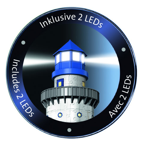 Ravensburger dėlionė "3D Puzzle Light House. Night Edition"