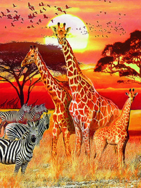 Ravensburger dėlionė "Puzzle 1500 African sunset"