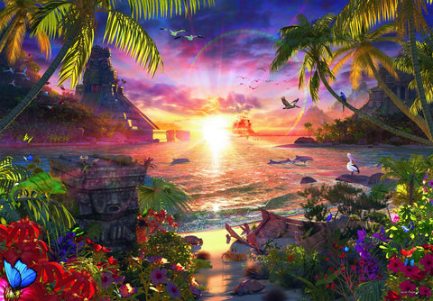 Ravensburger dėlionė "Puzzle 18000 Paradise Sunset"