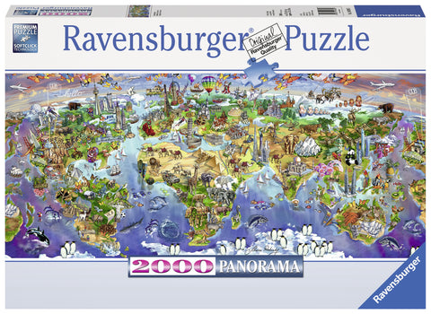 Ravensburger dėlionė "Puzzle 2000 World Wonders"