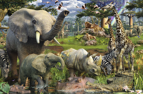 Ravensburger dėlionė "Puzzle 3000 Animals at the Waterhole"