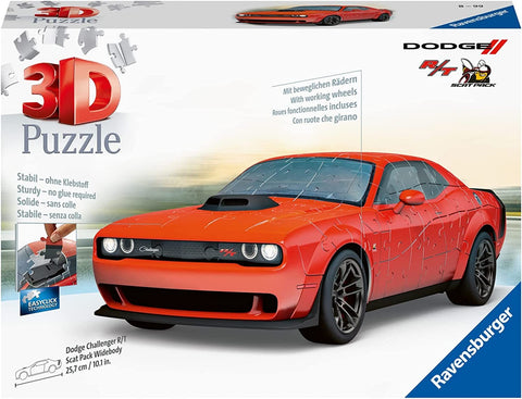 Ravensburger Jigsaw 3D Puzzle: Dodge Challenger Scat Pack Red