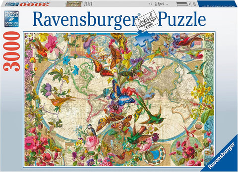 Ravensburger Jigsaw Puzzle: Flora & Fauna World Map