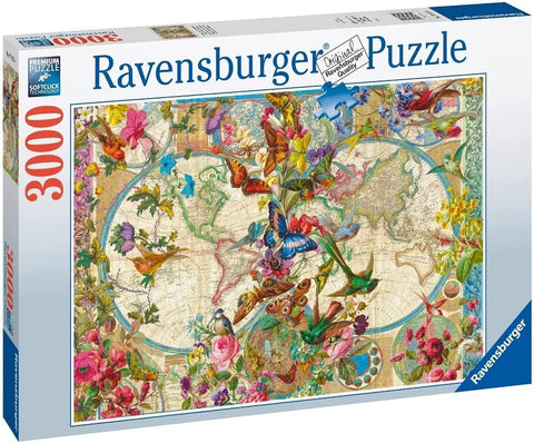 Ravensburger Jigsaw Puzzle: Flora & Fauna World Map