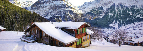 Ravensburger panoraminė dėlionė "Puzle 500 Chalet in the Alps"