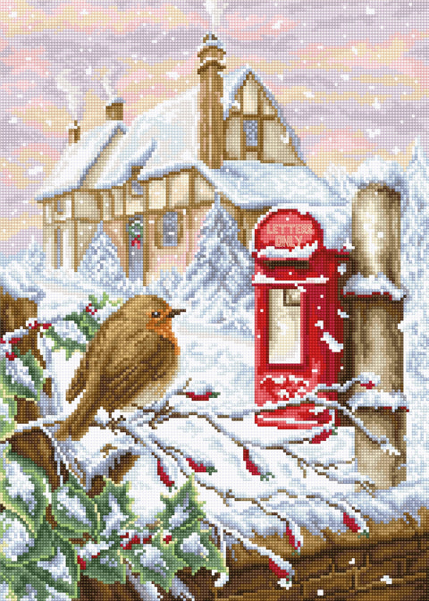 Red Mail Box SBU4014 - Cross Stitch Kit