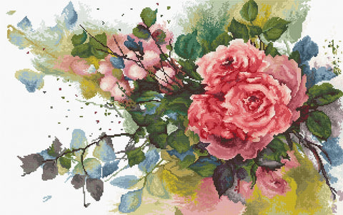 Red roses SB2383 - Cross Stitch Kit