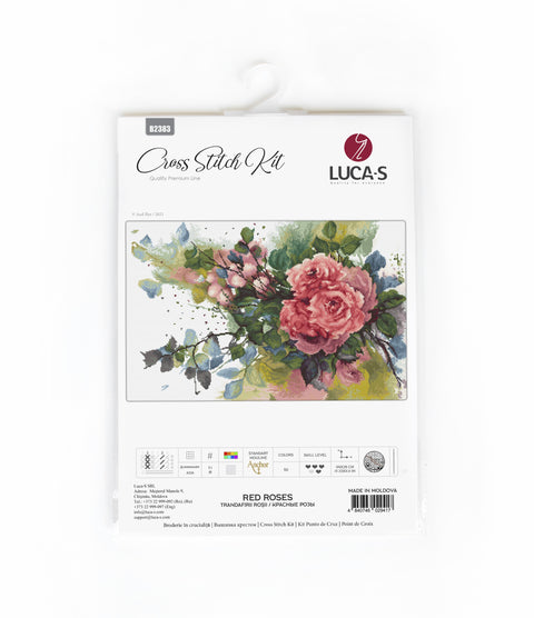 Red roses SB2383 - Cross Stitch Kit