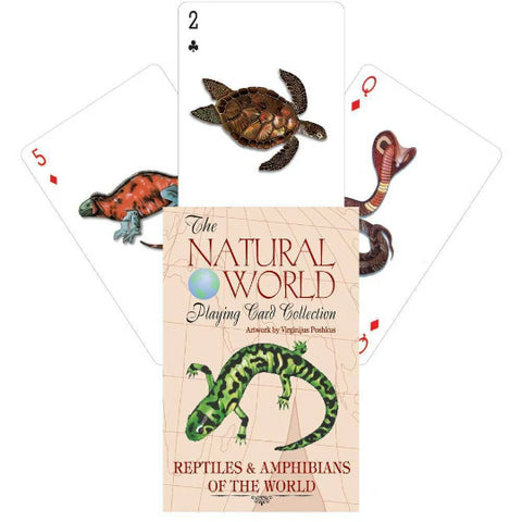 Reptiles And Amphibians of the Natural World playing cards