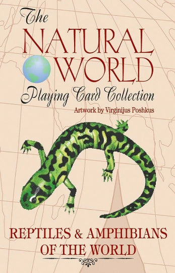 Reptiles And Amphibians of the Natural World playing cards