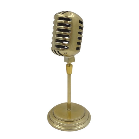 Retro microphone statuette - 92715B
