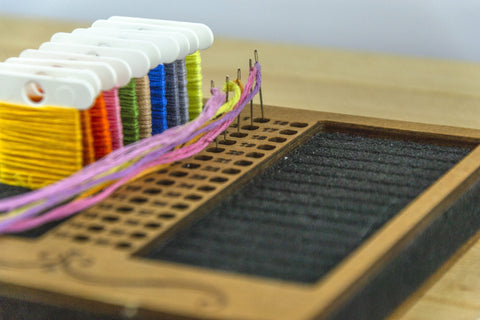 Plastic Thread Spool Organizer, Clear Storage Box for Embroidery and Sewing Supplies, Embroidery Craft thru?