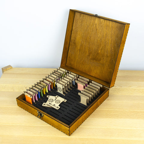 Embroidery Thread Spool Box Organizer – Compact Storage for Thread, Needles and Craft Accessories, Home or Travel, Embroidery Craft