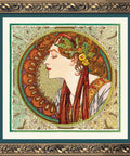 Laurel after A. Mucha's Artwork cross stitch kit by RIOLIS Ref. no.: 100/061