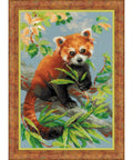Red Panda Cross Stitch Kit from RIOLIS Ref. no. 1627 - Hobby.lt