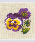 Pair of Pansies cross stitch kit by RIOLIS Ref. no.: 1857