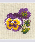 Pair of Pansies cross stitch kit by RIOLIS Ref. no.: 1857