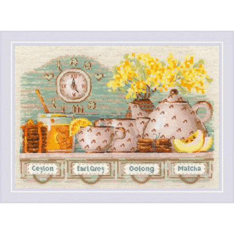 Tea Time cross stitch kit by RIOLIS Ref. no.: 1873