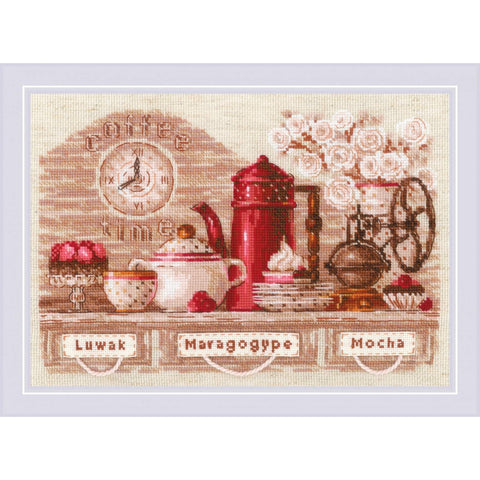 Caffee Time cross stitch kit by RIOLIS Ref. no.: 1874