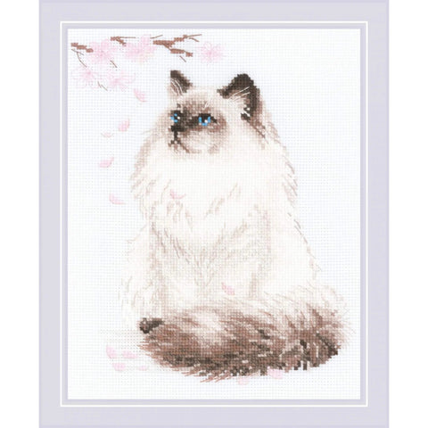 Meow-Zen cross stitch kit by RIOLIS Ref. no.: 1878