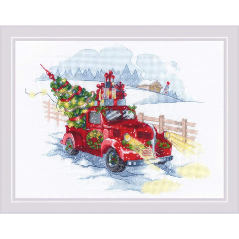 To the Holidays cross stitch kit by RIOLIS Ref. no.: 1906