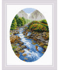 Upstream cross stitch kit by RIOLIS Ref. no.: 1960