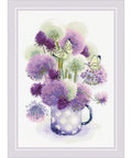 Purple Allium cross stitch kit by RIOLIS Ref. no.: 1974