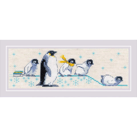 Penguins cross stitch kit by RIOLIS Ref. no.: 1975