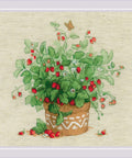 Strawberries in a Pot cross stitch kit by RIOLIS Ref. no.: 1984