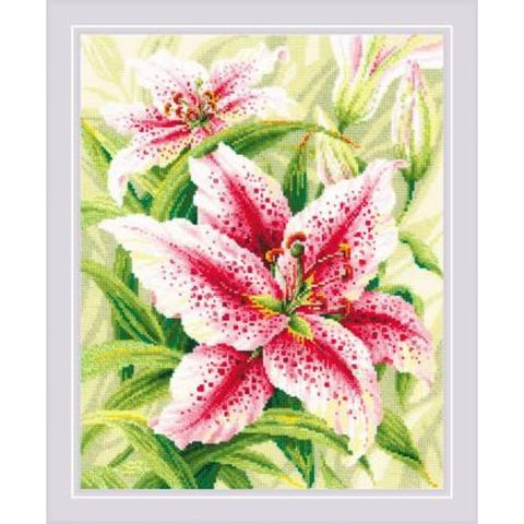 Lilies. Cross Stitch kit by RIOLIS Ref. no.: 2000