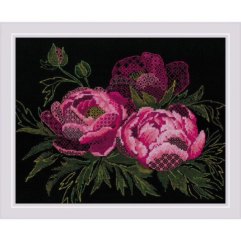 Lace Ponies. Cross Stitch kit by RIOLIS Ref. no.: 2024