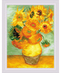 Sunflowers after V. Van Gogh's Painting. Cross Stitch kit by RIOLIS Ref. no.: 2032