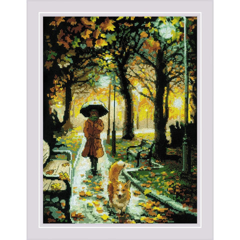 Night Park. Cross Stitch kit by RIOLIS Ref. no.: 2064