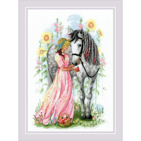 Horse Girl. Cross Stitch kit by RIOLIS Ref. no.: 2071