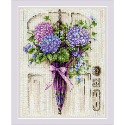 Umbrella Wreath. Cross Stitch kit by RIOLIS Ref. no.: 2087