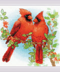 Red Cardinals. Cross Stitch kit by RIOLIS Ref. no.: 2096