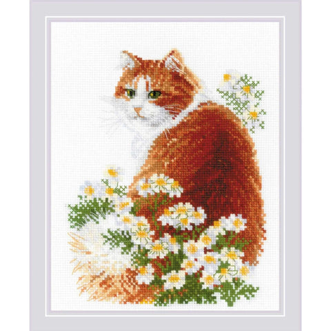 Ginger Meow. Cross Stitch kit by RIOLIS Ref. no.: 2110