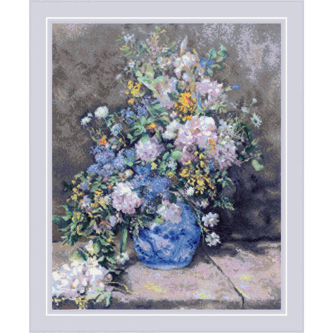 Spring Bouquet after P. A. Renoir's Painting. Cross Stitch kit by RIOLIS Ref. no.: 2137
