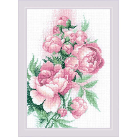 Lush Peonies. Cross Stitch kit by RIOLIS Ref. no.: 2138