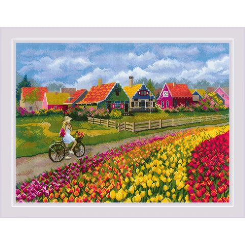 Tulip Field. Cross Stitch kit by RIOLIS Ref. no.: 2148