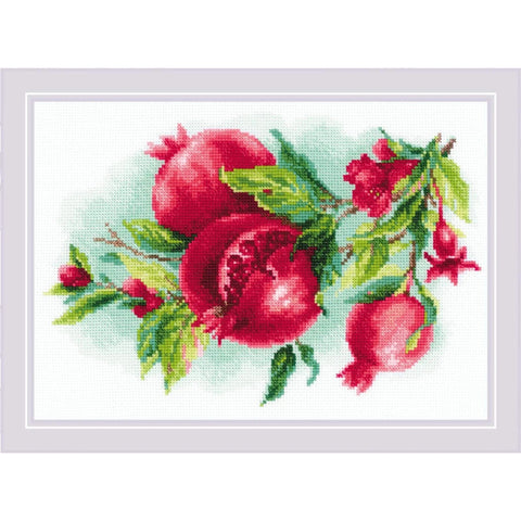 Juicy Pomegranate. Cross Stitch kit by RIOLIS Ref. no.: 2175