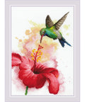 Hummingbird Crocuses Cross Stitch kit by RIOLIS 2178