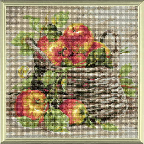 Ripe Apples diamond mosaic kit by RIOLIS Ref. no.: AM0015