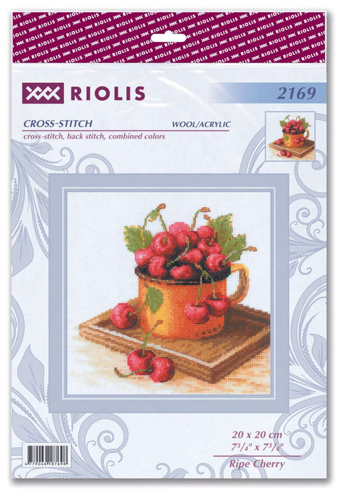 Ripe Cherry. Cross Stitch kit by RIOLIS Ref. no.: 2169