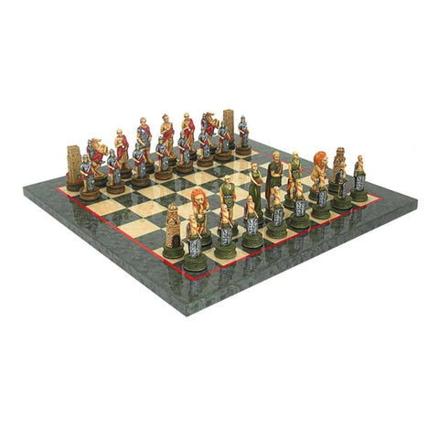 ROMANS vs GLADIATORS Chess Set Wooden