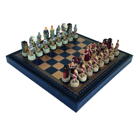 ROMANS vs GREEKS Chess Set + Box
