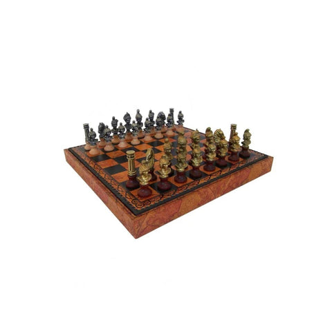 ROMANS: Metal Chess Set